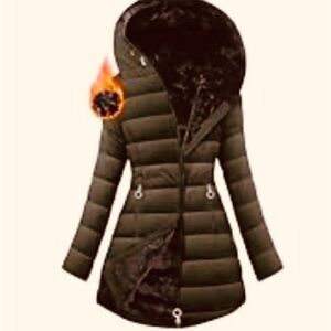 Women's Stylish and New Fleecelined Black Puffer Coat